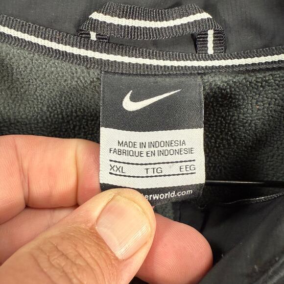 Nike Full Zip Swoosh Jacket Men's XXL Black Georgia Patched Casual Outdoors - Picture 4 of 10